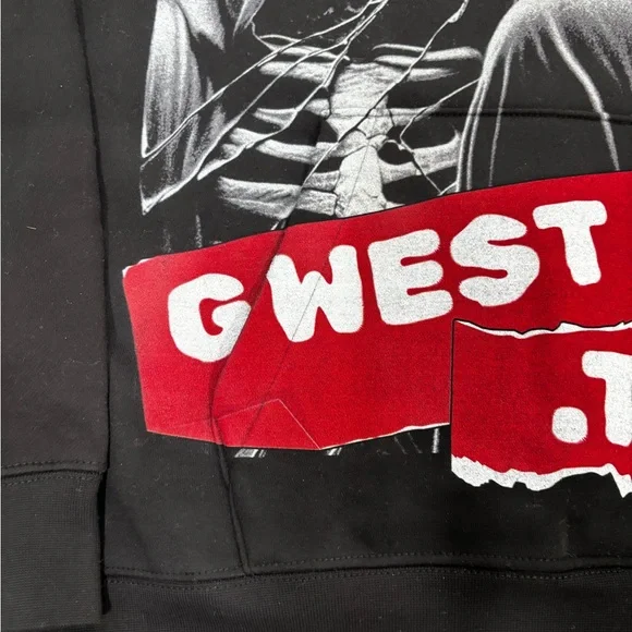 Black Graphic Hoodie for Men